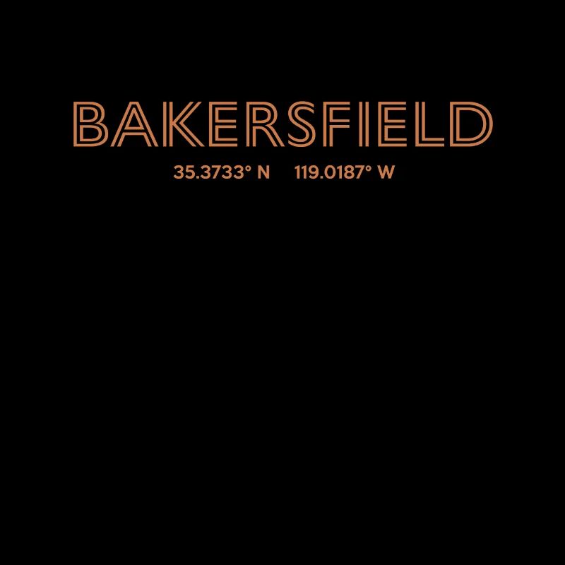 USA City Coordinates - Bakersfield