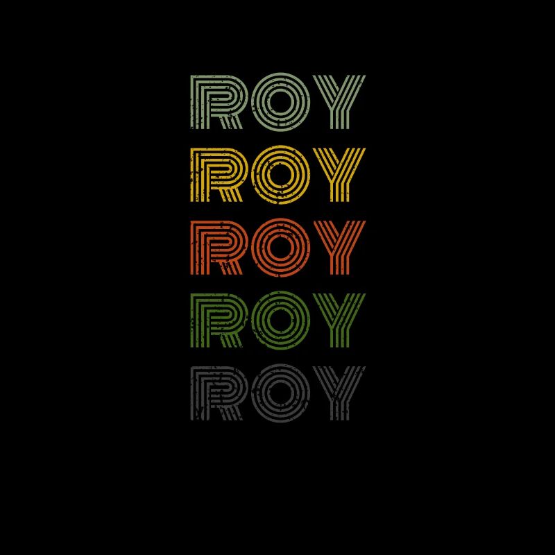 70s Retro Name Vintage Personalized Roy