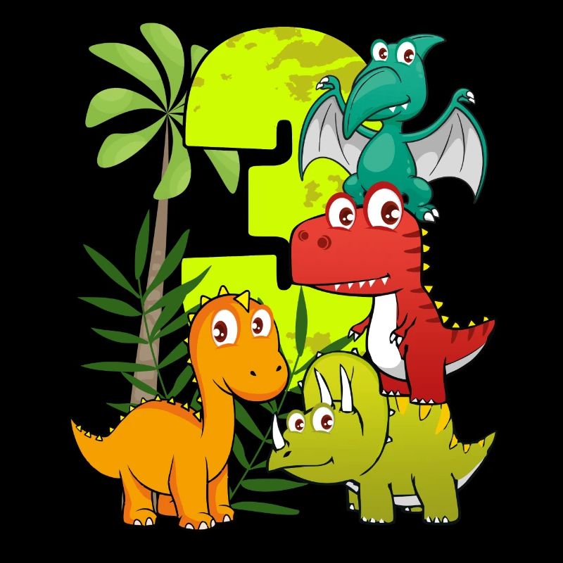 3 year old birthday boy three 3rd Dino T-Rex