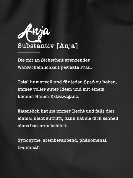 Anja Substantiv Namensbedeutung Herkunft