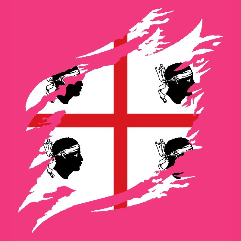 Drapeau de la Sardaigne Drapeau sarde Drapeau de la Sardaigne