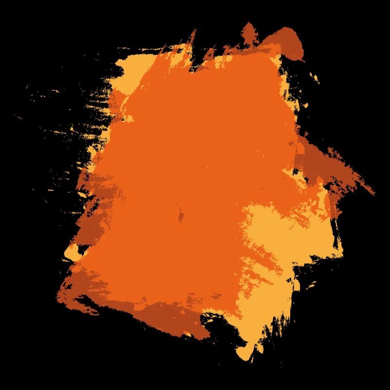 Farbe Klecks Spritzer Maler Geschenk bunt orange