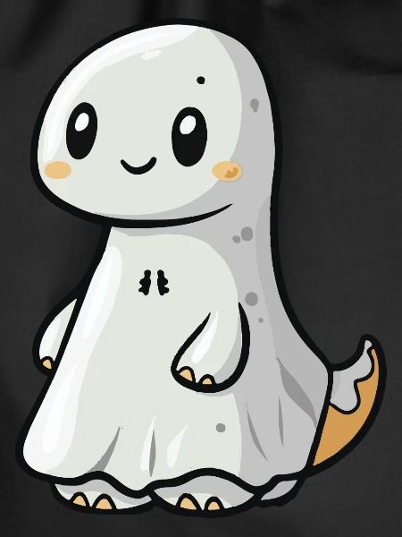 Dinosaur brontosaurus Halloween ghost