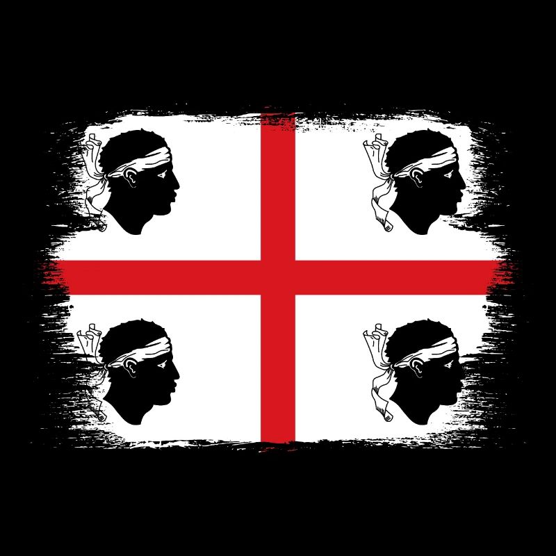 Drapeau de la Sardaigne Drapeau sarde Drapeau de la Sardaigne