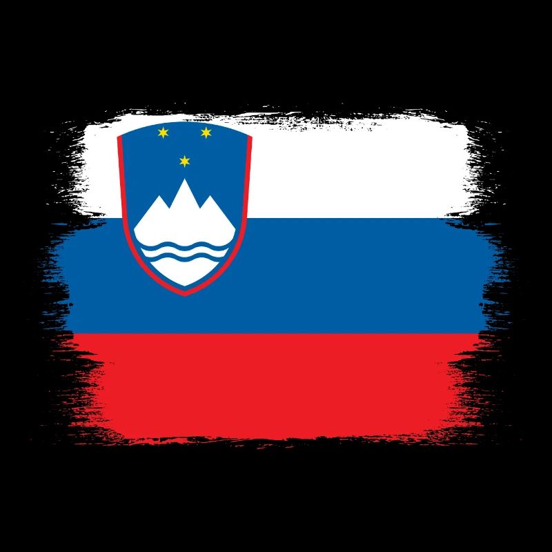 Drapeau de la Slovénie Balkans Drapeau slovène Vintage