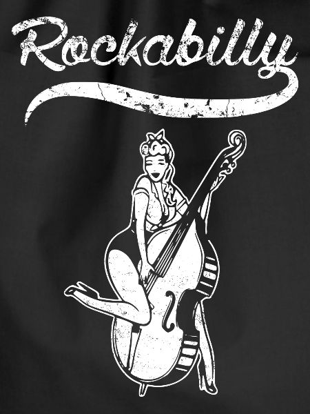 Rockabilly PinUp Kontrabass