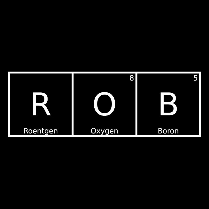 Rob Nom Prénom Chimie Tableau périodique Éléments