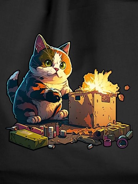 Pyromaniac cat
