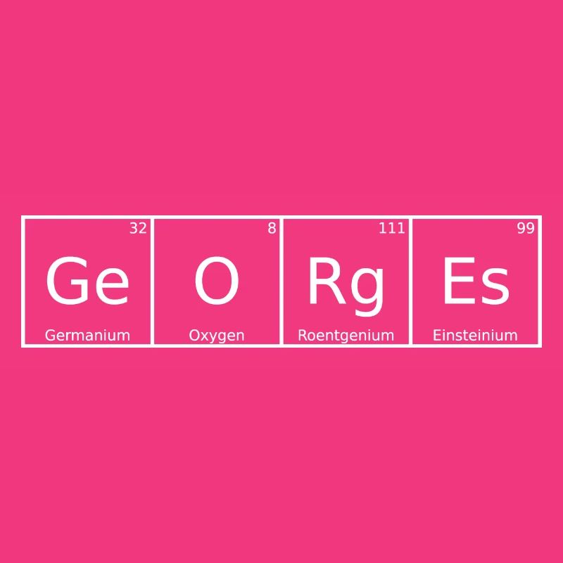 Georges Name First Name Chemistry Periodic Table Element