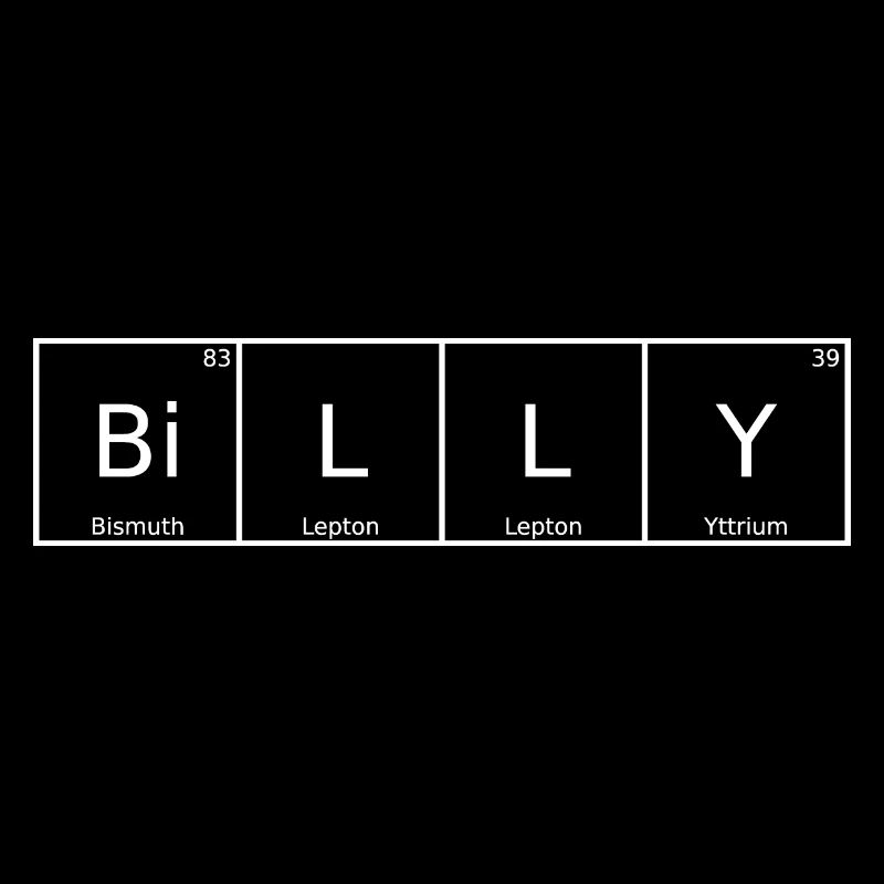 Billy Nom Prénom Chimie Éléments du tableau périodique