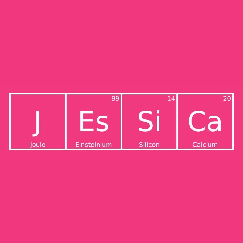 Jessica Name First Name Chemistry Periodic Table Element