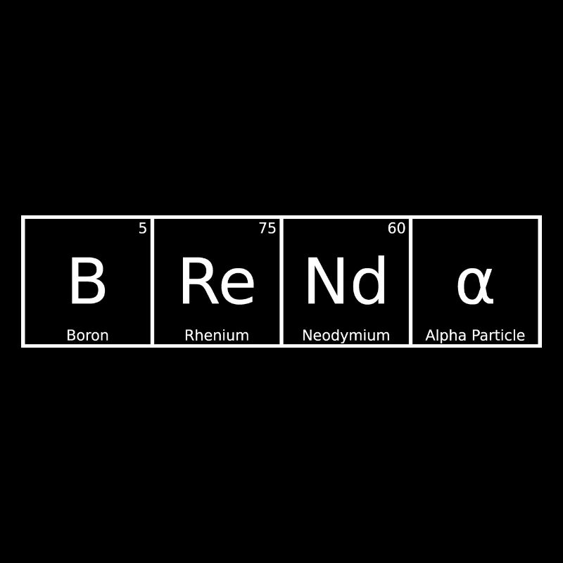 Brenda Surname First Name Chemistry Periodic Table Elements