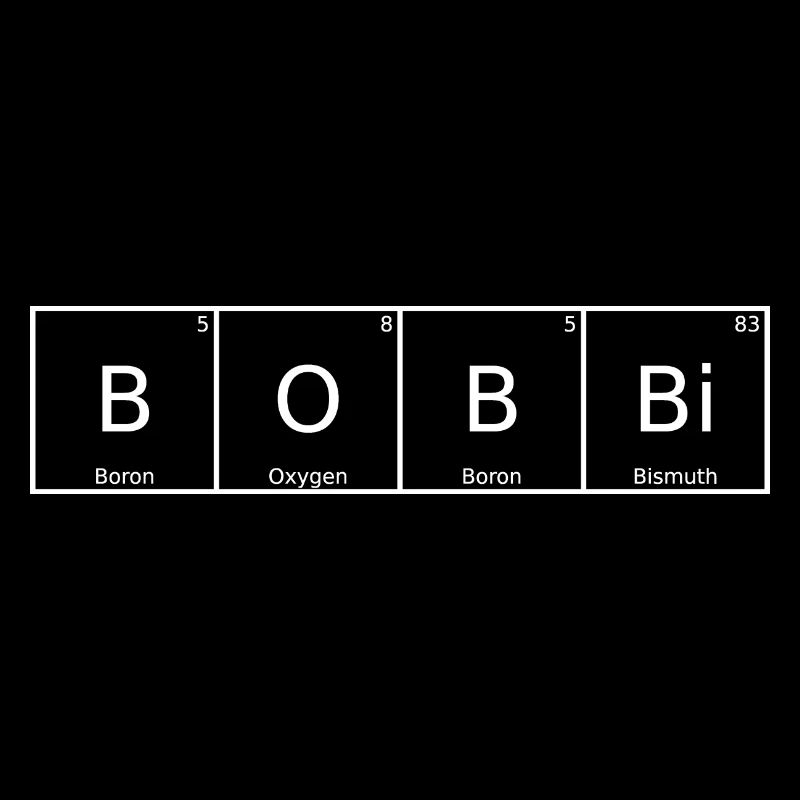 Bobbi Surname First Name Chemistry Periodic Table Elements