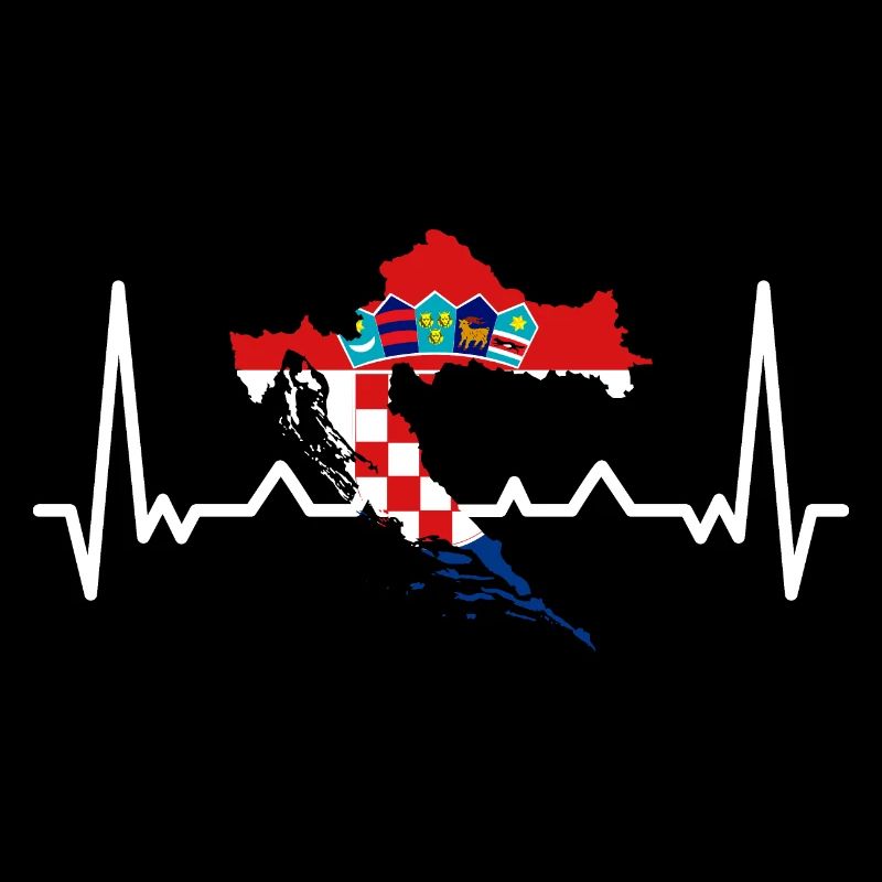 Drapeau de la Croatie Pulse Adriatique Zagreb Drapeau croate