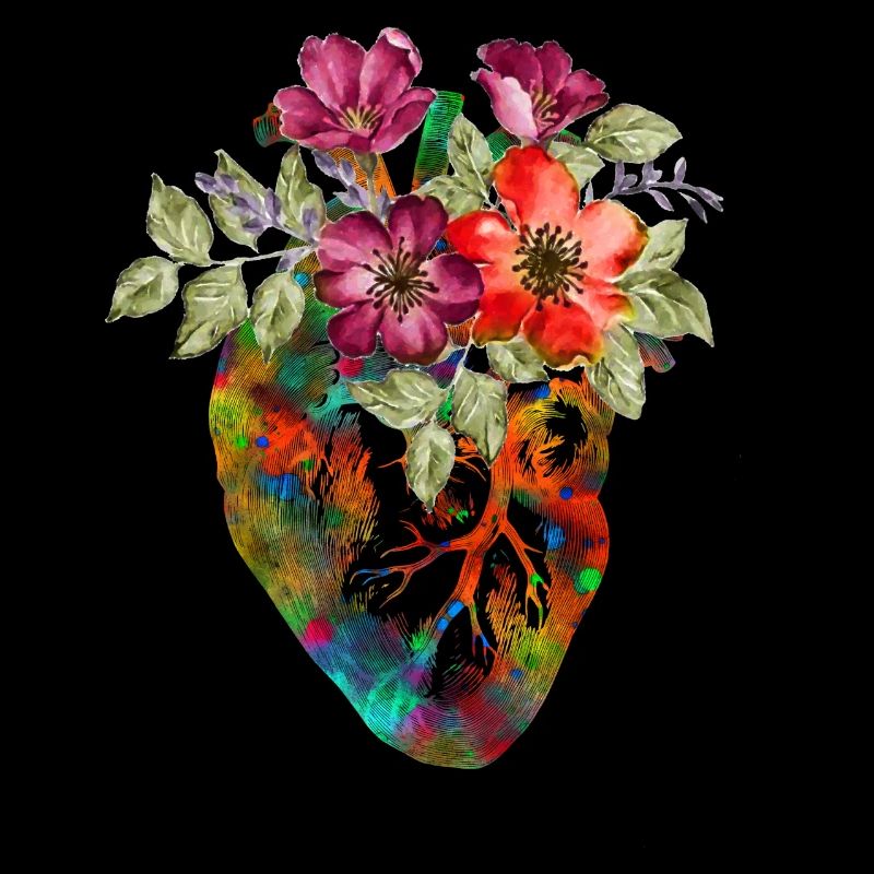 ANATOMISCHE KUNST BLUMENHERZ