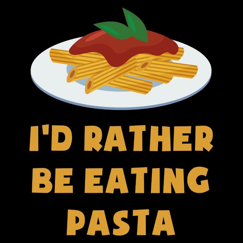 Eating Pasta Funny Quote Spaghetti Chef
