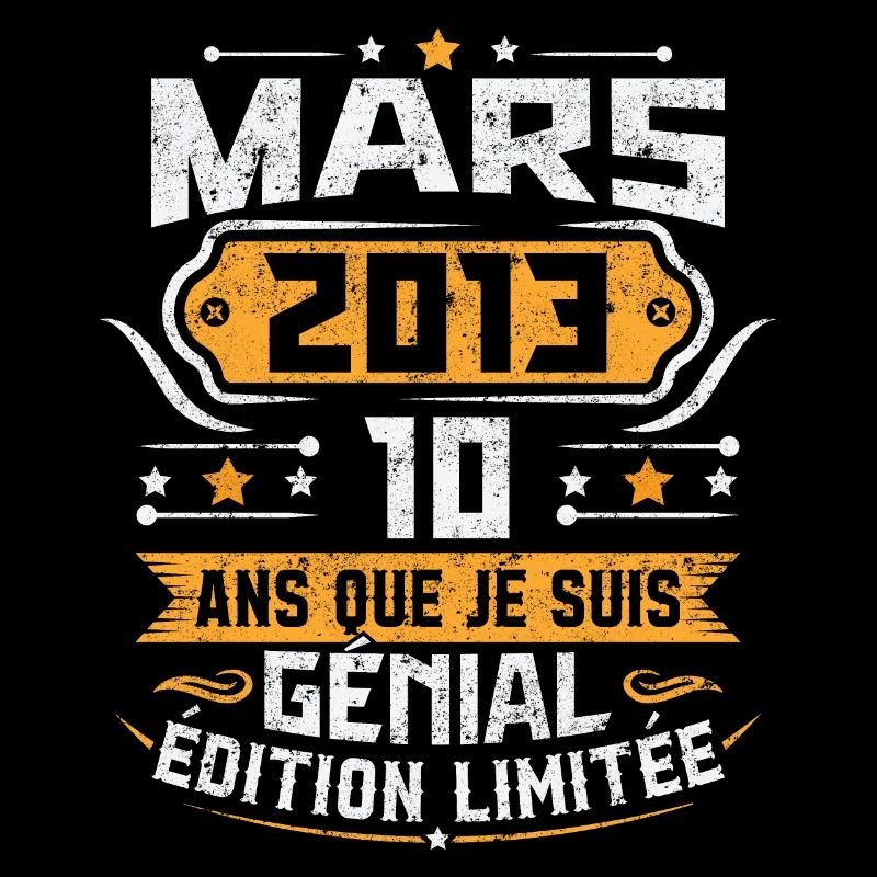 Rétro Cadeau D'anniversaire 10 Ans Mars 2013