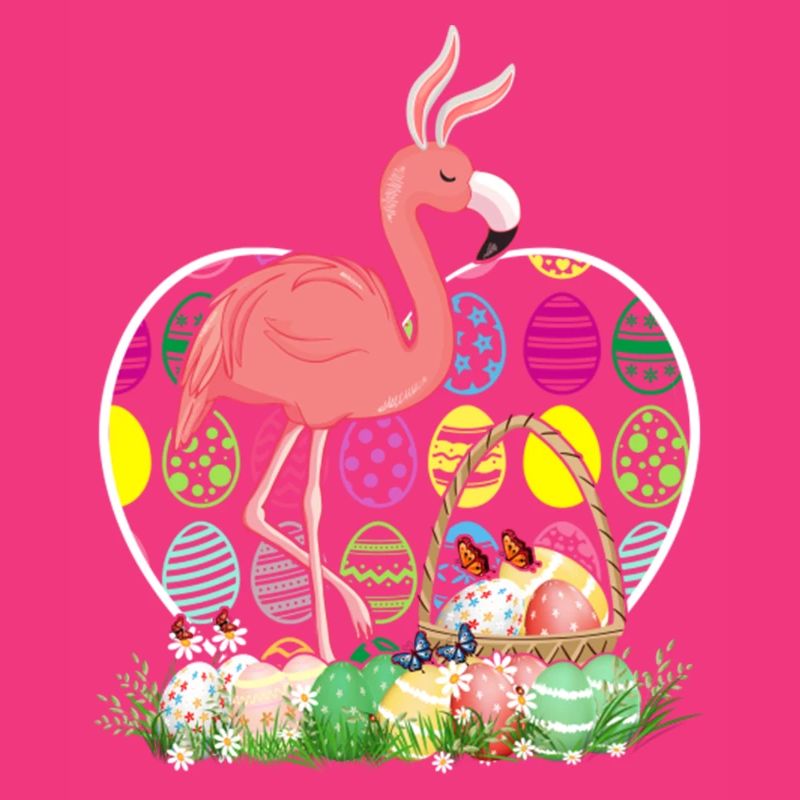 Flamingo Easter Eggs Funny Easter Day Eggs Hunters