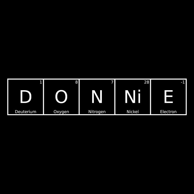 Donnie Name First Name Chemistry Periodic Table Elements