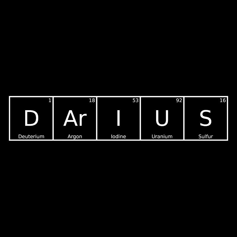 Darius Name Vorname Chemie Periodensystem Elemente