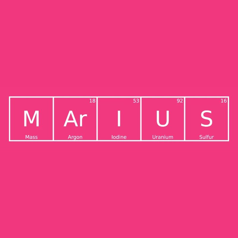 Marius Surname First name Chemistry Periodic Table Elements