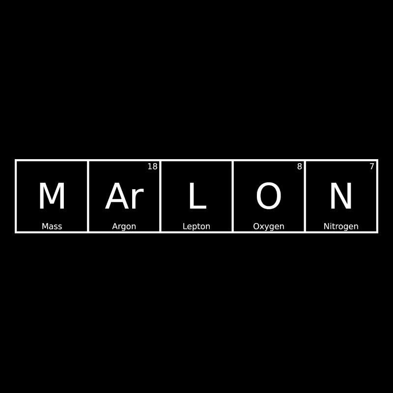 Marlon Nom Prénom Chimie Tableau périodique Éléments