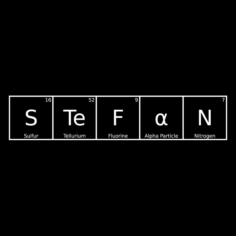 Stefan Nom Prénom Chimie Tableau périodique Éléments