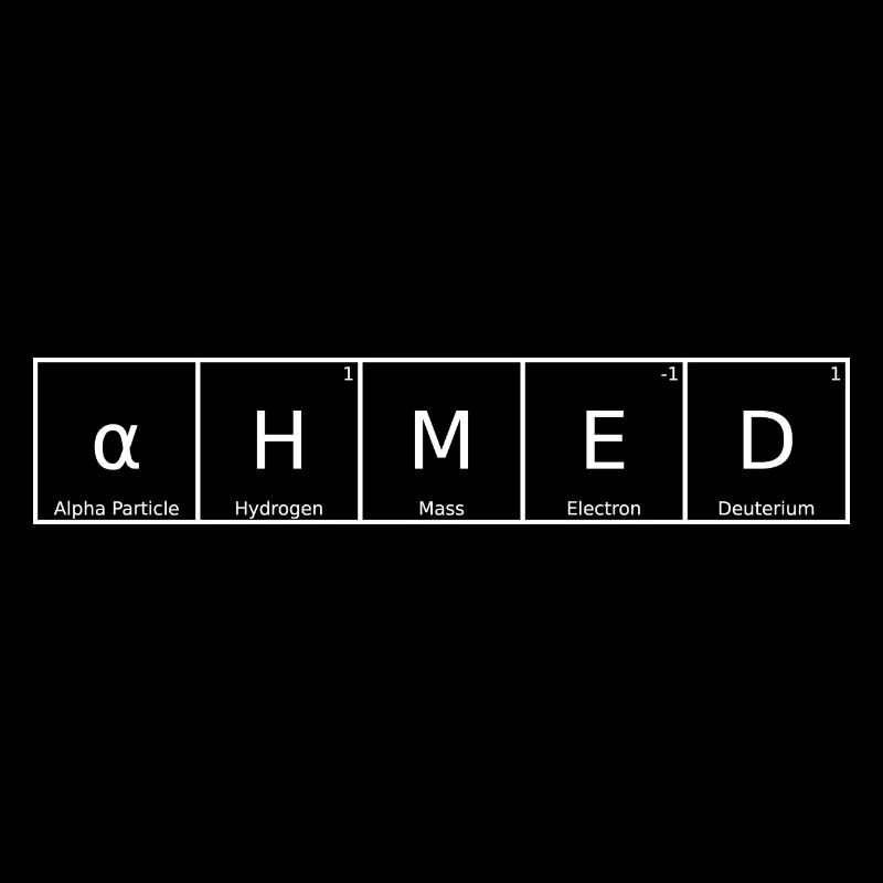 Ahmed Surname First name Chemistry Periodic Table Elements