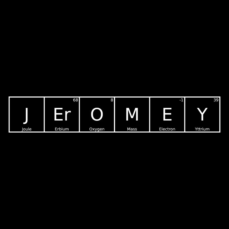 Jeromey Nom Prénom Chimie Élément du tableau périodique