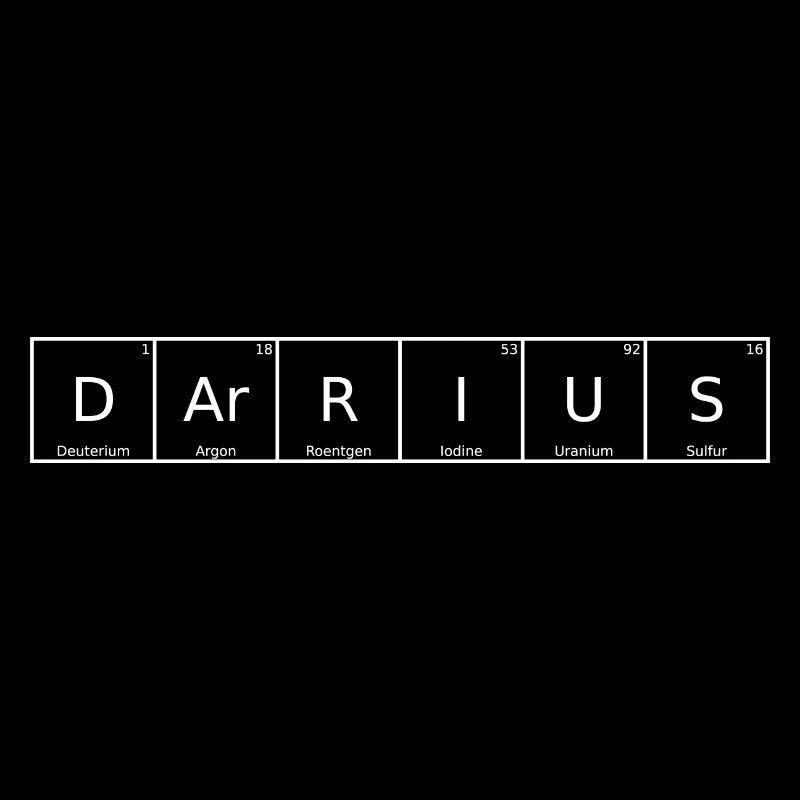 Darrius Nom Prénom Chimie Tableau périodique Élément