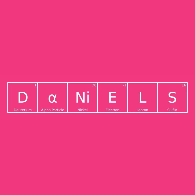 Daniel's Surname First Name Chemistry Periodic Table Element