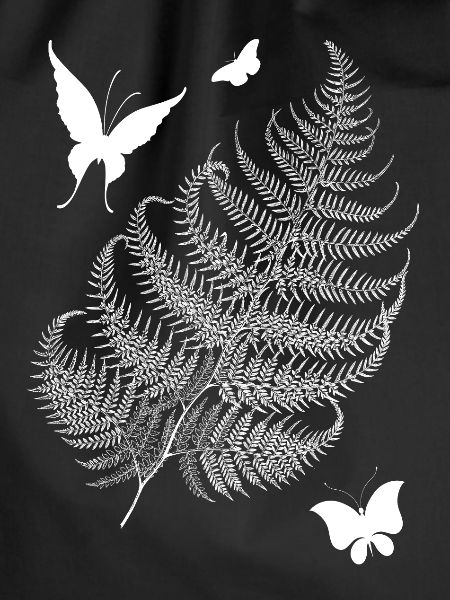 Fern butterflies design