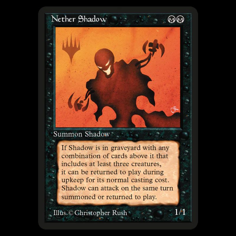 Magic: The Gathering Carte De Nether Shadow