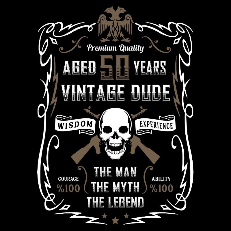 Aged 50 Years Vintage Dude