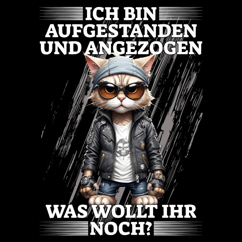 Ich bin aufgestanden und angezogen