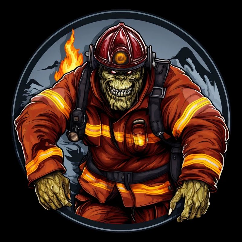Brigade de pompiers monstre