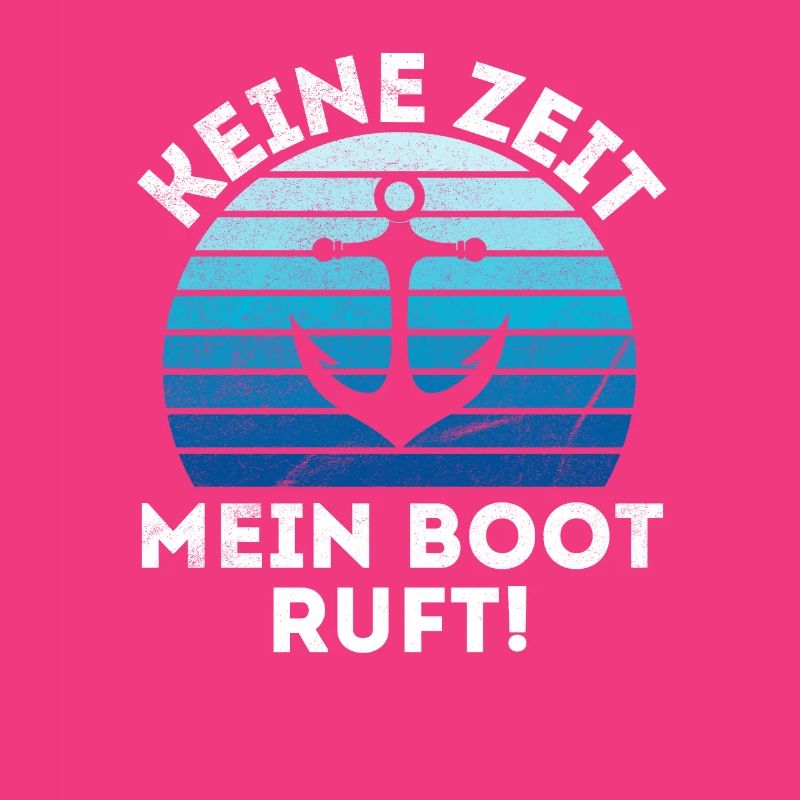 Bootsfahrer Bootfahren Motorboot Anker Schiffer