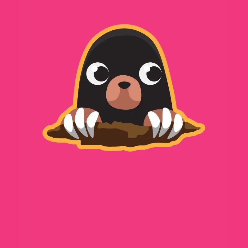 Mole Cute Cute Digging Maulwürfhügel Klein