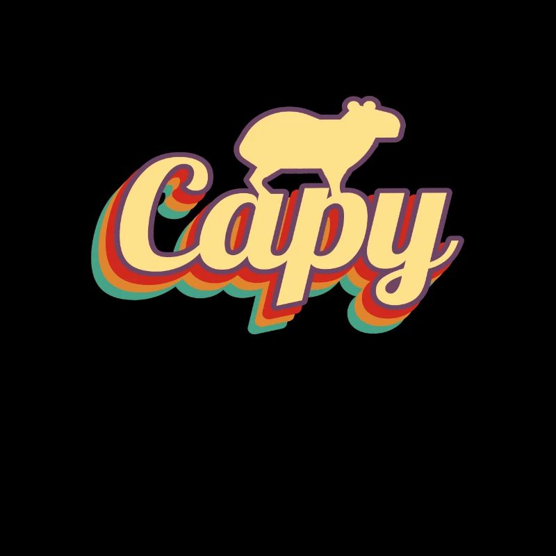 Capybara Retro Capibara