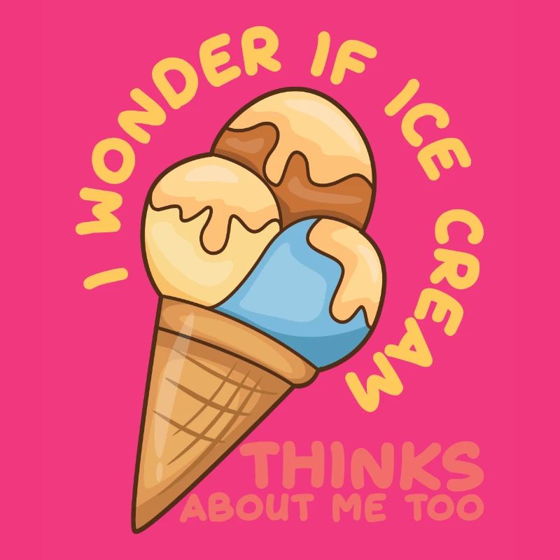 La crème glacée pense à moi Eiscreme Eis