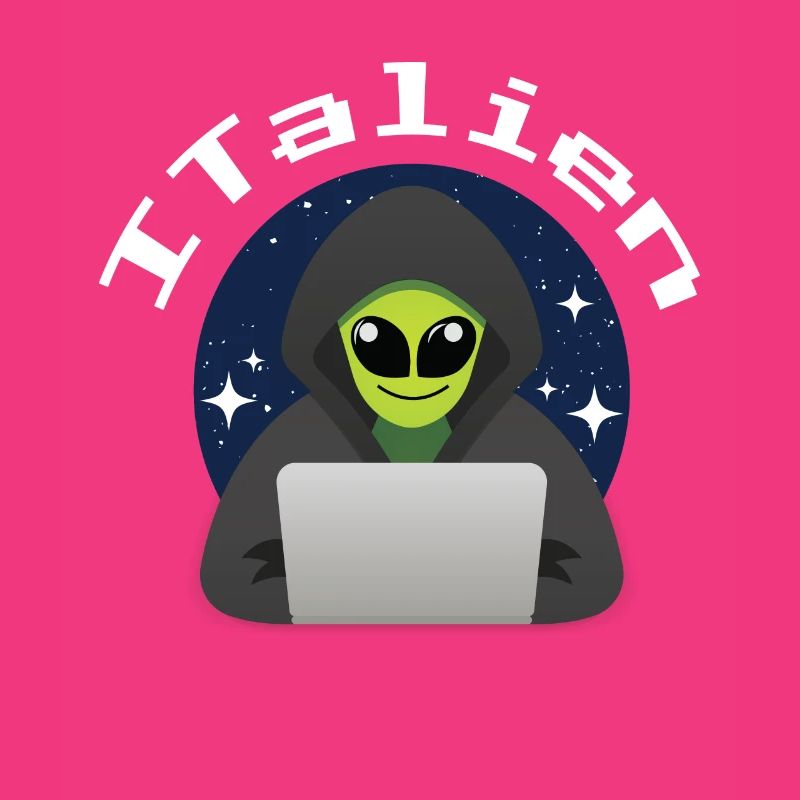 ITalien Alien Informatiker Hacker Coder