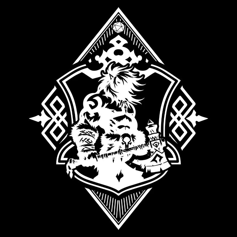 BARBARIAN RPG class emblem