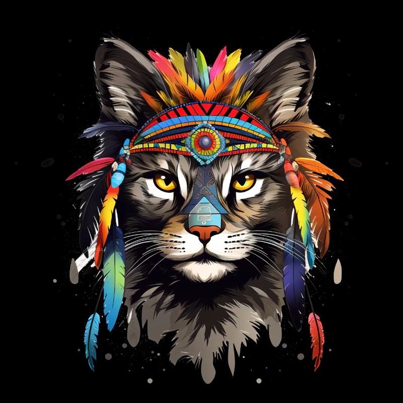 Feline Spirit's War Bonnet