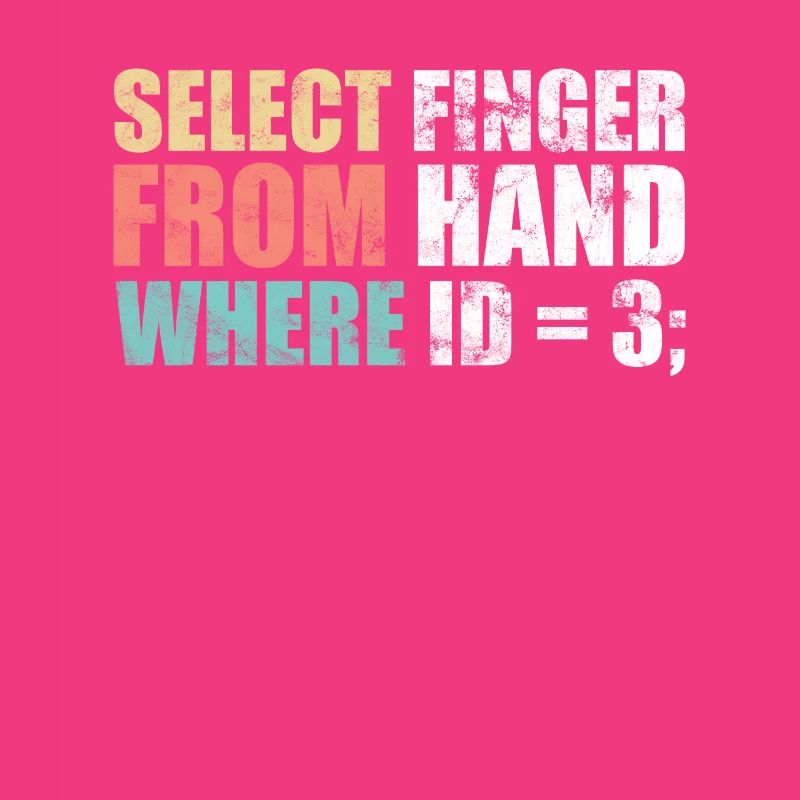 Computer scientist - select finger from hand where ID