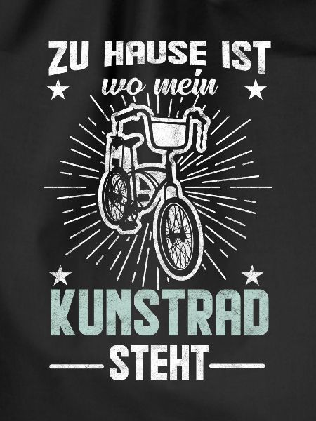 Kunstrad Spruch Geschenkidee