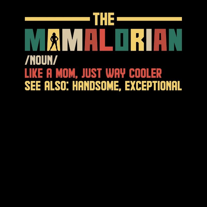 Mamalorian Mama Mutter Retro