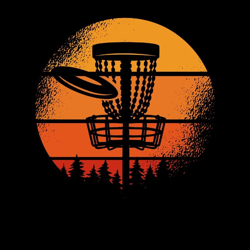 Disc Golf Retro Sun