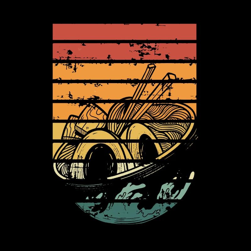 Ramen bowl retro