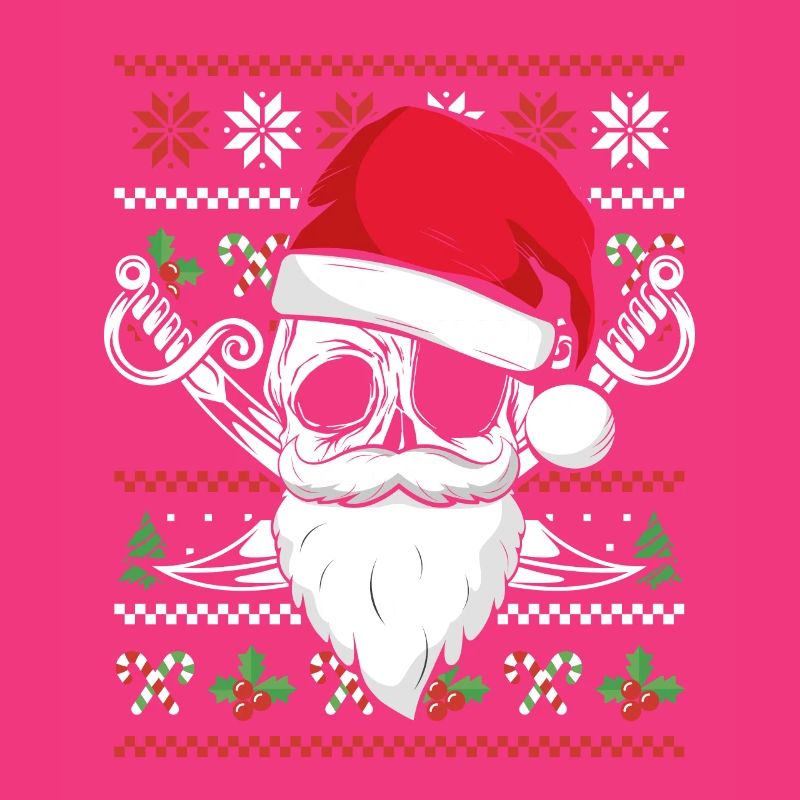 Pirate de Noël avec des épées