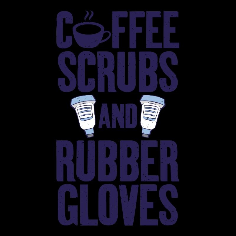 Gants de café et de caoutchouc échographiste